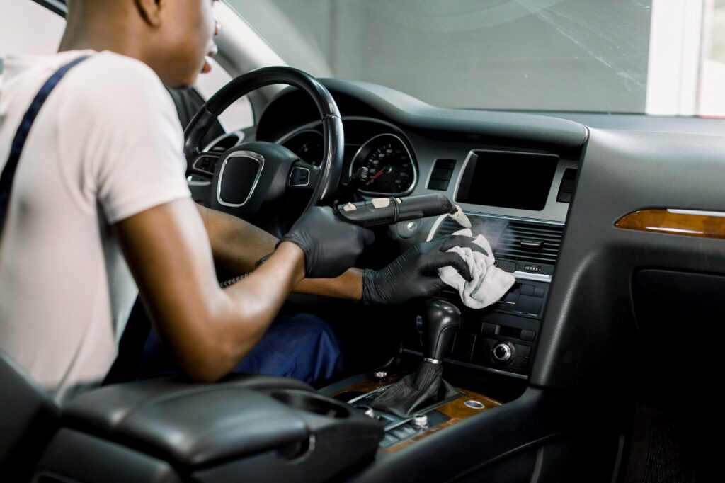 Car interior cleaning