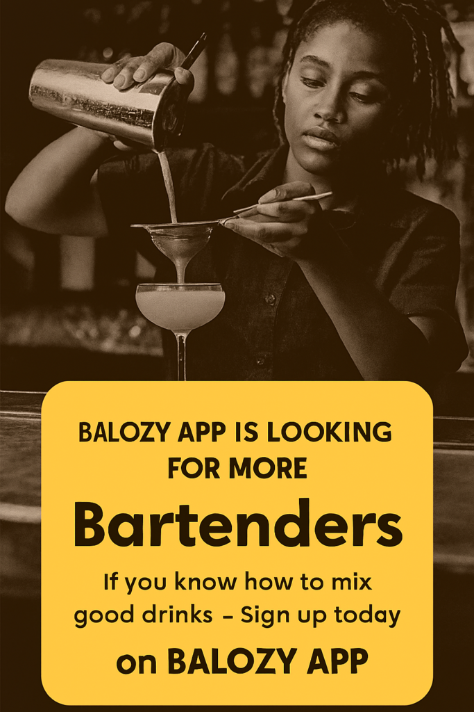 Hire Bartenders & Mixologists in Kenya with Balozy App: Verified, Stylish, and Event-Ready
